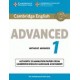 CAMBRIDGE ENGLISH ADVANCED 1 - STUDENT S BOOK WITHOUT ANSWERS